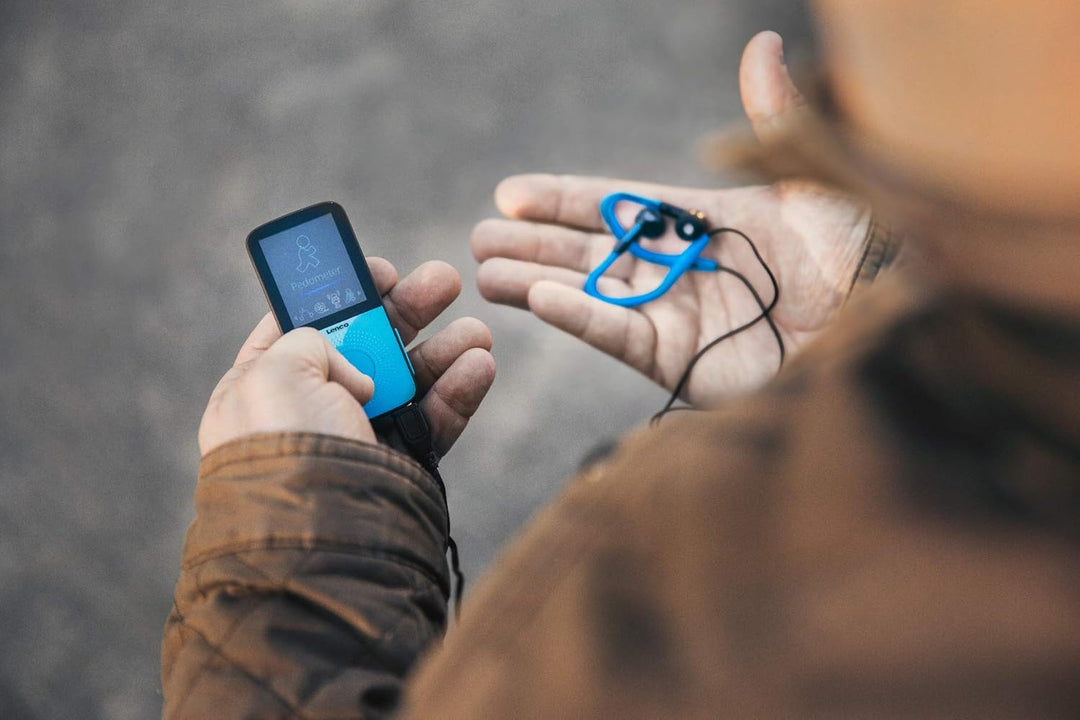 Lenco Mp3-player Podo-153 Schrittzählerfunktion und 4 GB interner Speicher, Inklusive Kopfhörer