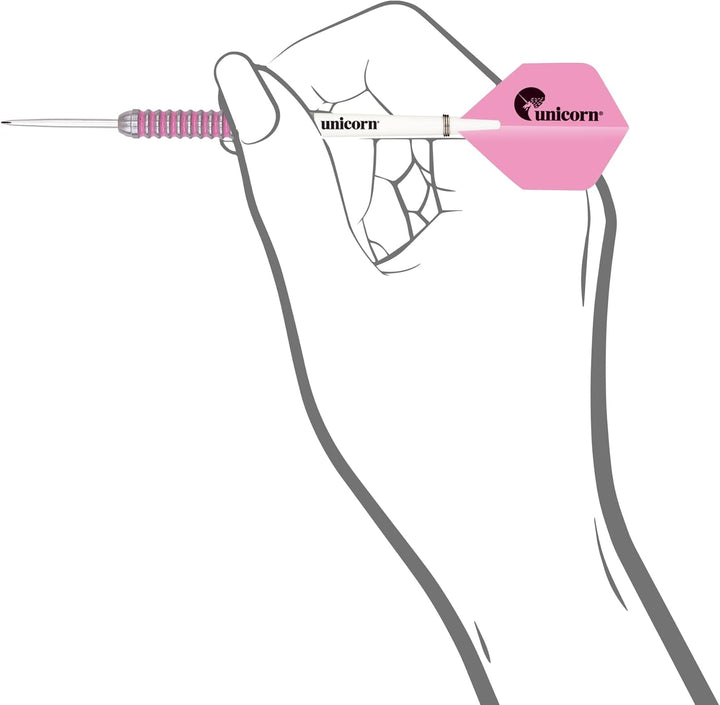 Unicorn Dartpfeile Damen 26 g Rosa, 26 g Rosa