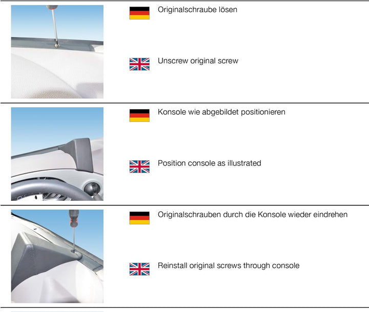 KUDA 1140 Halterung Echtleder schwarz für DAF XF 106 (Euro 6) ab 2013, 1140