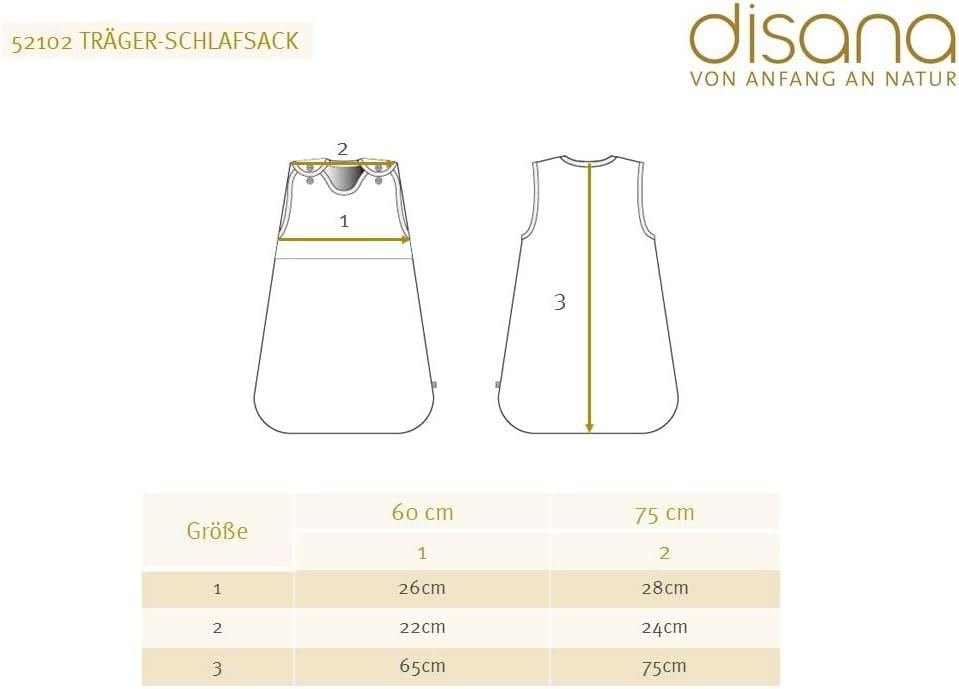 TRÄGER-Schlafsack Baby & Kleinkind - 100% Bio-Merino, TOG 1.7 – atmungsaktiv - Unisex Gr. 60 cm & 75