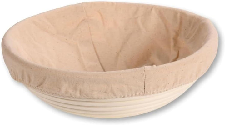 KESPER | Gärkörbchen mit Teigschaber, Material: Rattan, Textilfutter (abnehmbar), Masse: 25 cm Ø - 8