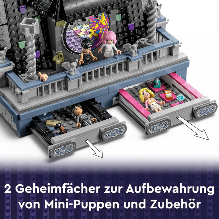 LEGO Wednesday: Wednesdays und Enids Zimmer im Studentenwohnheim, Nevermore Academy zum Sammeln und