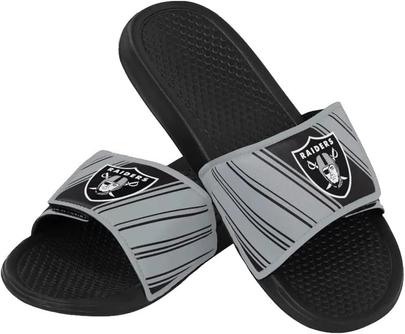 Fanatics Foco NFL Team Legacy Slides Badelatschen 44/45 EU Las Vegas Raiders, 44/45 EU Las Vegas Rai