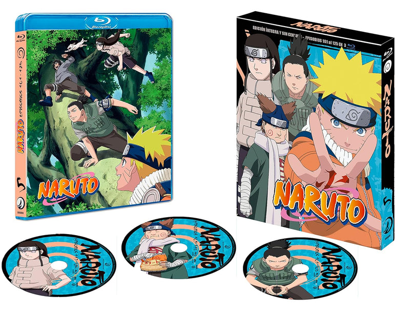 Naruto Box 5 - Episodios 101-125 - BD