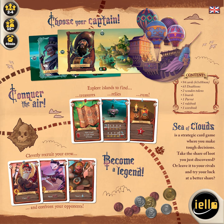 IELLO 51293 - Sea of Clouds - Brettspiel - Englisch
