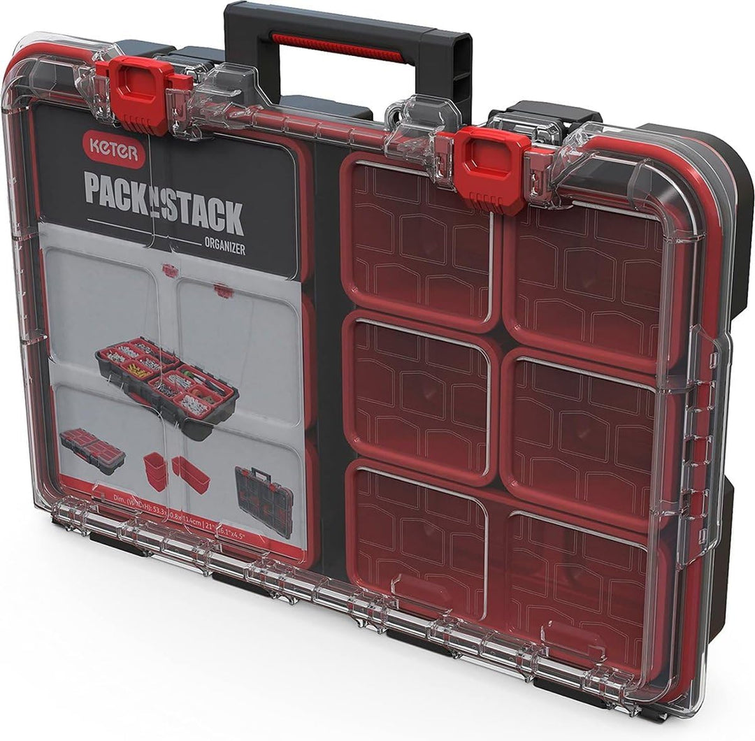 Keter 250927 Stack & Roll Heavy Duty DIY Tool Storage System DIY Werkzeug-Aufbewahrungssystem, DIY W