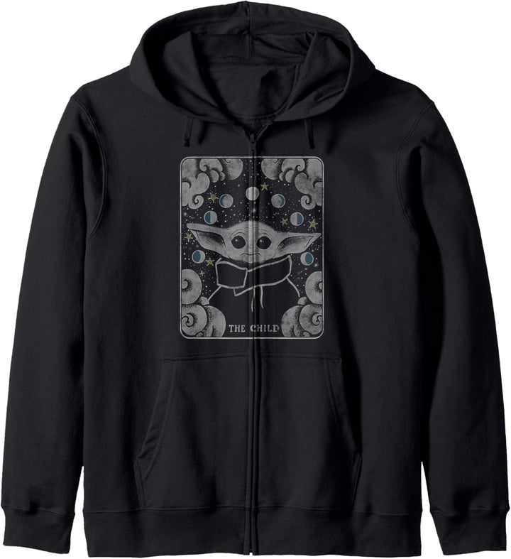 Star Wars Mandalorian The Child Tarot Card Kapuzenjacke