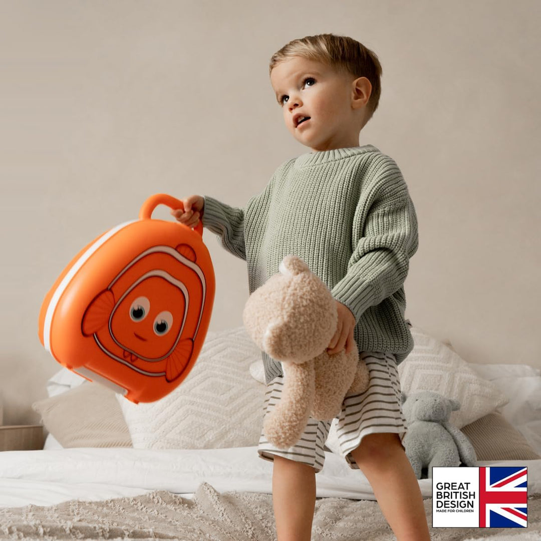 My Carry Potty - Clownfish Reise-Töpfchen, preisgekrönter tragbarer Kleinkind-Toilettensitz für Kind