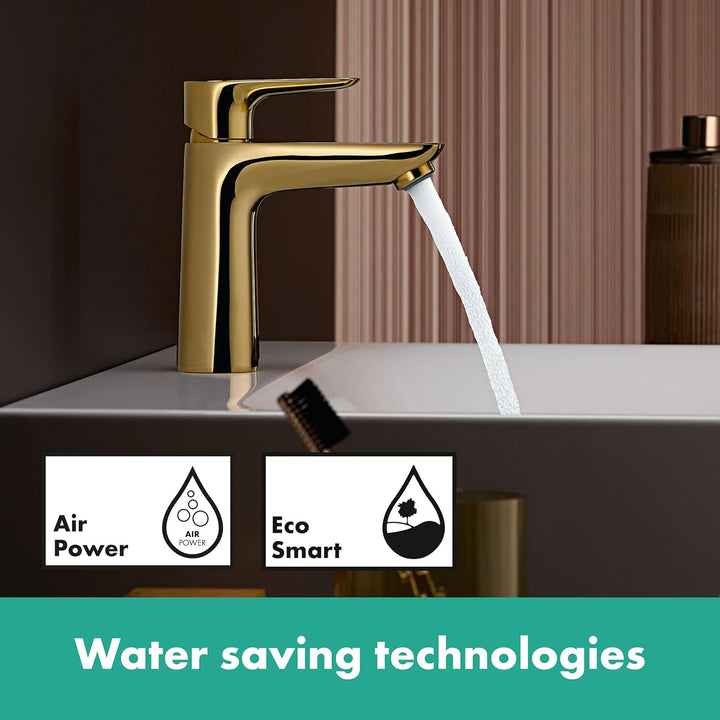 hansgrohe Wasserhahn Talis E CoolStart (wassersparende Armatur mit hohem Auslauf 110mm, Zugstangen-