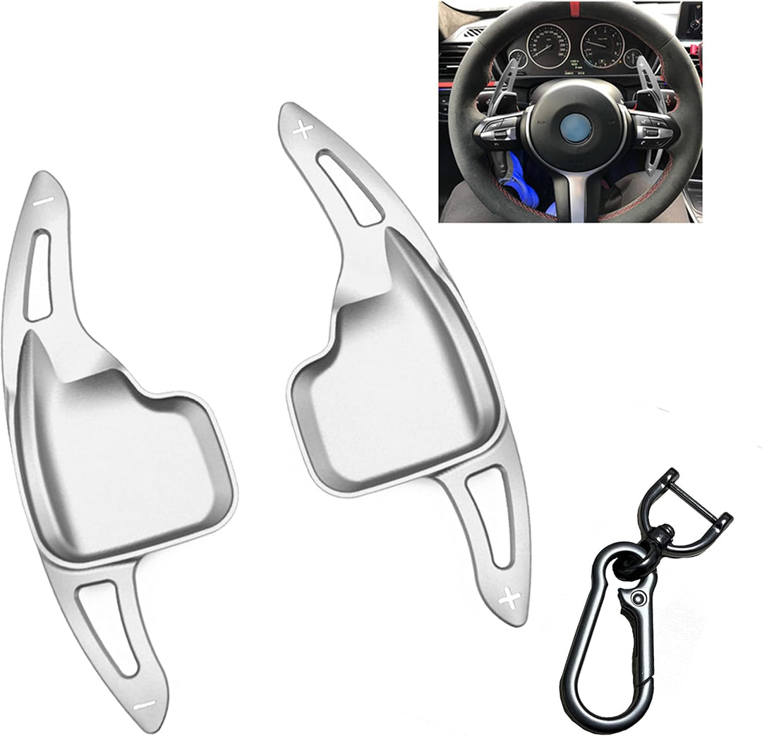 HIBEYO Lenkrad Schaltpaddel Verlängerung Schaltwippen für BMW 3er F30 F31 F34 5er F10 F11 1er F20 F2