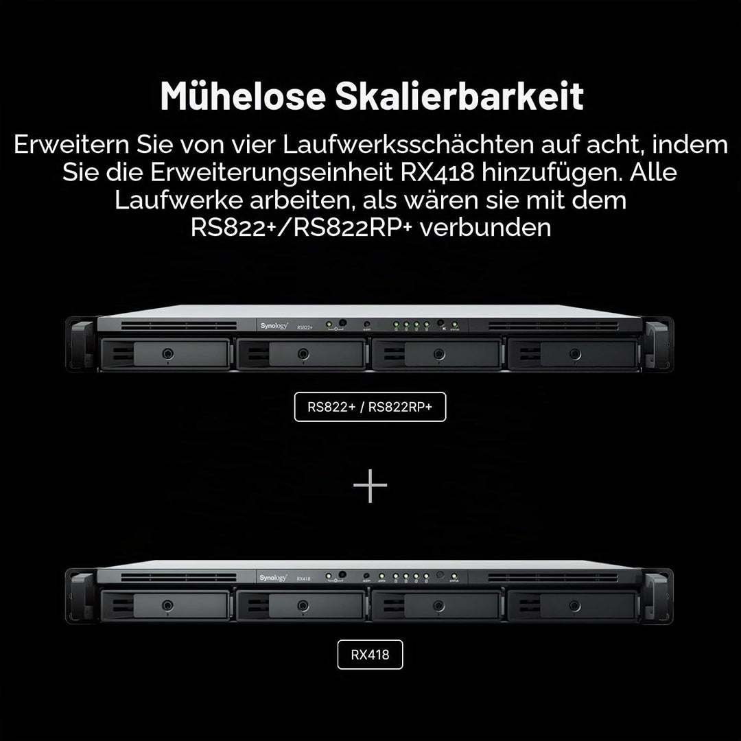 Synology 4-Bay RackStation RS822+ (Diskless), 4-Bay RackStation RS822+