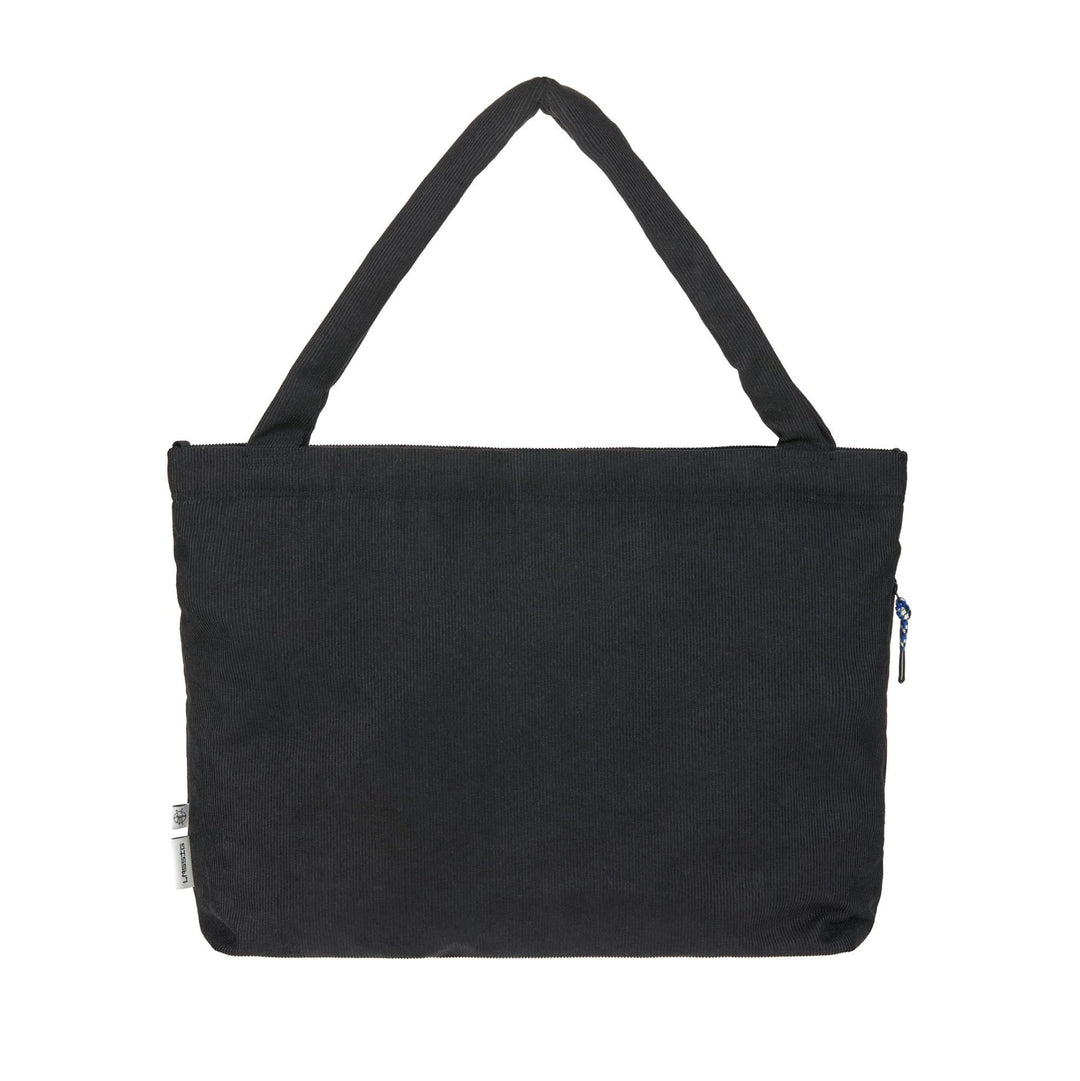 LÄSSIG Baby Wickeltasche Shopper mit Kinderwagenbefestigung/MIX Shopper Cord black Schwarz Cord, Sch
