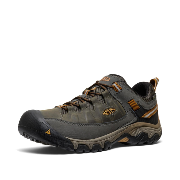 Keen Men's Targhee 3 Waterproof Hiking Shoe 45 EU Black Olive Golden Brown, 45 EU Black Olive Golden