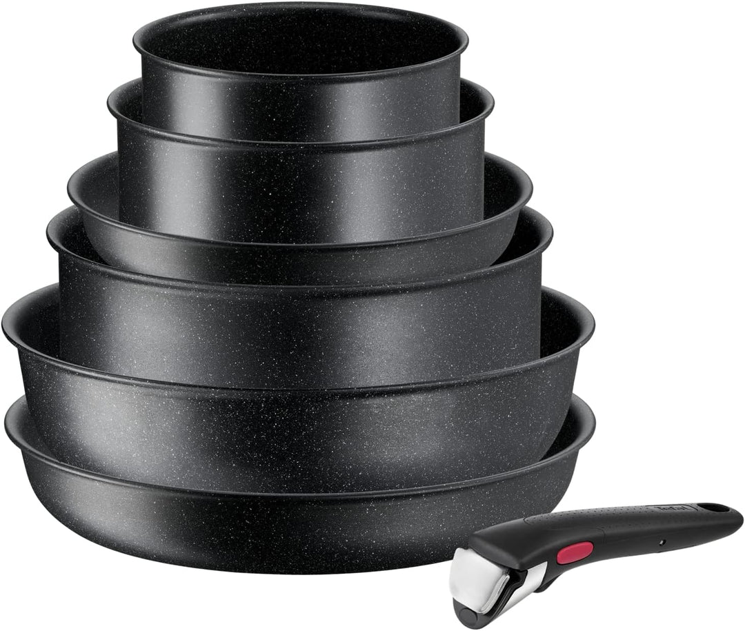 Tefal Ingenio L3998702 Kochgeschirr, Induktion, Antihaftbeschichtung, stapelbar, platzsparend, Tempe