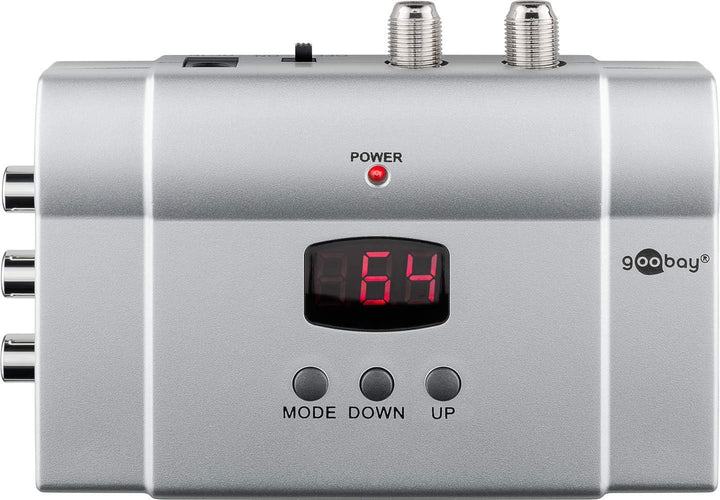 goobay 67249 HF Breitband Stereo Modulator moduliert Audio-/Videosignale in HF Antennensignale
