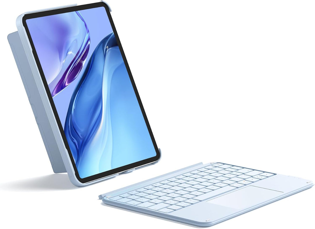 Inateck Hülle mit Tastatur,Ultraleichte Tastatur für iPad 10/11 Generation A16 2025 11 Zoll,iPad Air