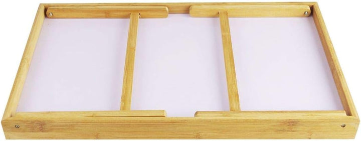 SERVIERTABLETT BETTTABLETT LAPTOPTISCH LAPTOP TABLETT KLAPPBAR aus BAMBUS HOLZ