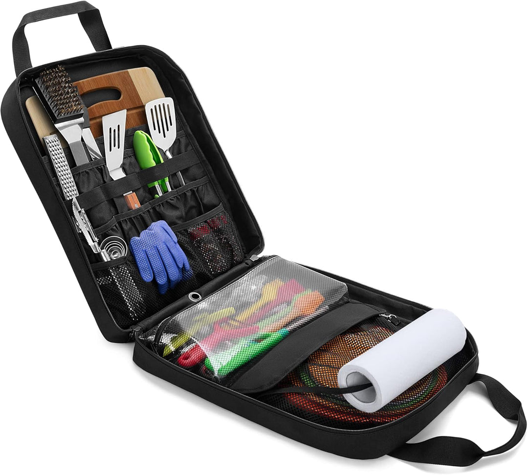 HODRANT Hängende Camp Utensilien Organizer Tasche mit Handtuch Papier Halter, Camp Kitchen Koffer fü