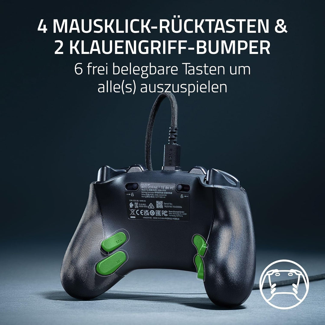 Razer Wolverine V3 Tournament Edition 8K PC - Kabelgebundener E-Sport-Controller für PC (8K Hz Hyper