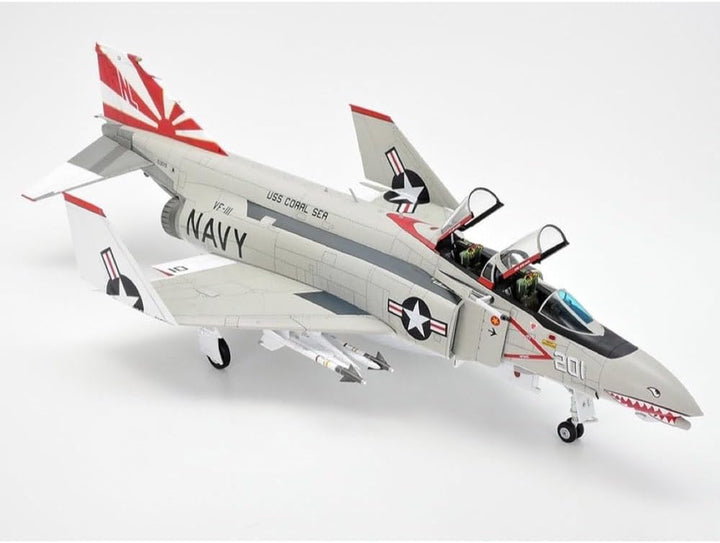 Tamiya 61121-000 Fahrzeug 61121 1:48 F-4B Phantom II Mcdonnell Douglas-Originalgetreue Nachbildung,