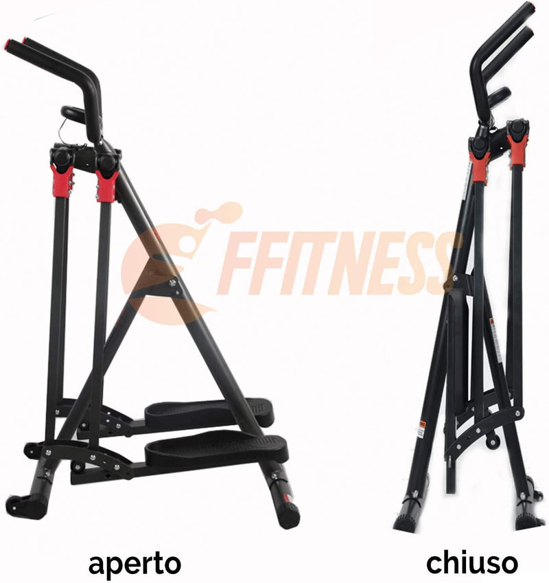 FFitness Unisex – Erwachsene Air Walker Professionelles Heim-Fitnessgerät, Schwarz, M