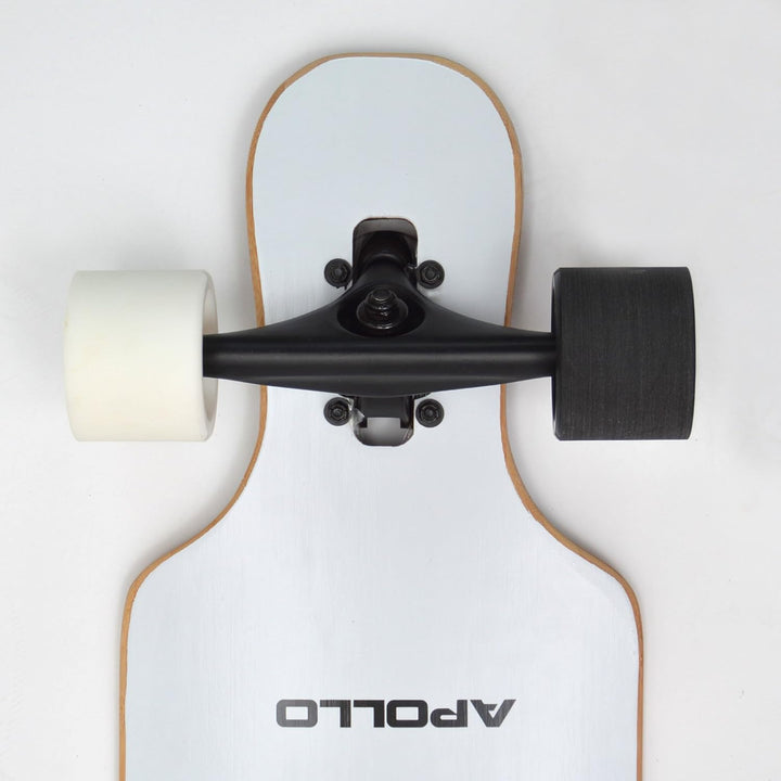 Apollo Longboard, Komplettboard mit Deck aus Bambus & Fiberglas, High-End Board mit ABEC 9 Kugellage