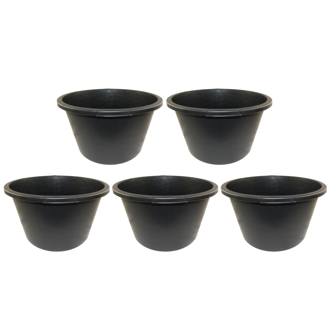 5 St. Mörtelkübel DEWEPRO® - Mörteleimer - Mörtelwanne - Baueimer - Mörtelkasten für Garten und Baus