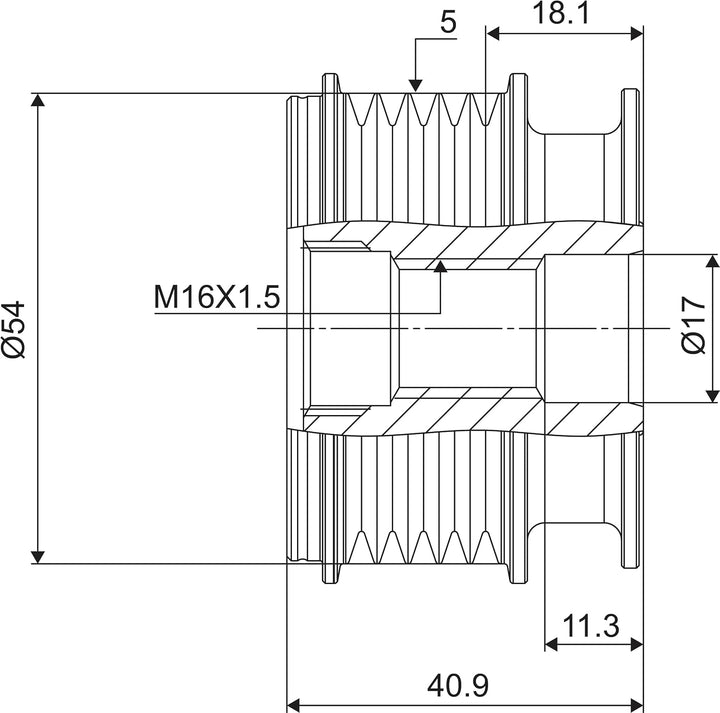 VALEO Generatorfreilauf 588064