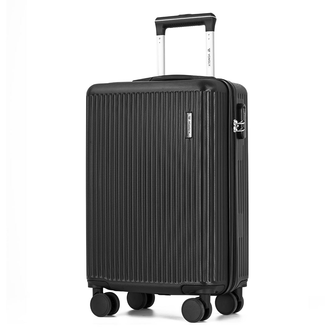 Koffer Suitcase, Trolley Reisekoffer, Kabinenkoffer, Rollkoffer Handgepäck mit 4 Rollen 360°, Hartsc