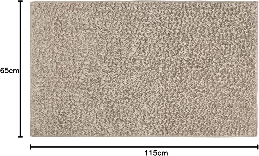 Kleine Wolke Badteppich Chrissy, Farbe: Natur, Material: 100% Baumwolle, Grösse: 65x115 cm, 65x115 c