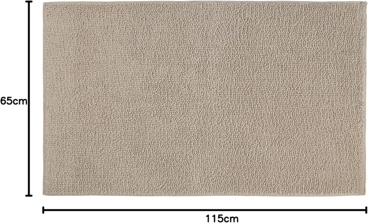 Kleine Wolke Badteppich Chrissy, Farbe: Natur, Material: 100% Baumwolle, Grösse: 65x115 cm, 65x115 c
