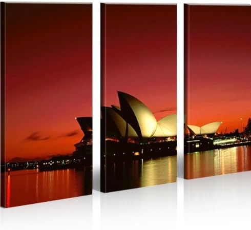 islandburner Bild Bilder auf Leinwand Sydney V2 Oper Australien XXL Poster Leinwandbild Wandbild Dek