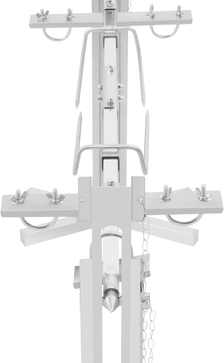 ROGONPDK 40 kg Elektrisch Grillspiess | Edelstahl Spanferkelgrill Lammgrill BBQ Grill Drehspiess Höh