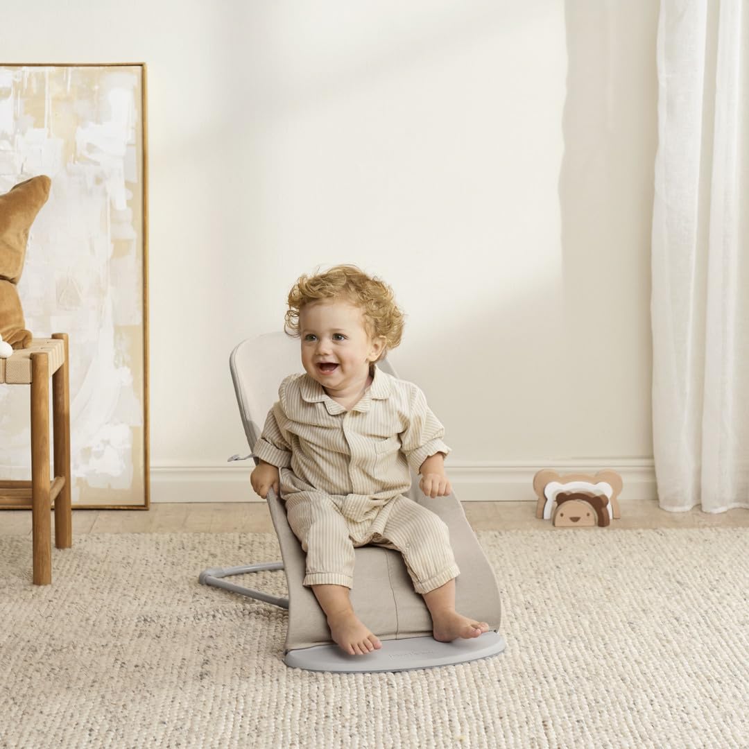 BabyBjörn Babywippe Bliss, Gewebt Melange, Hellbeige