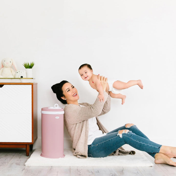 Ubbi Stainless Steel Diaper Pail, Odor Locking, No Special Bag Required, Award-Winning, Registry Mus