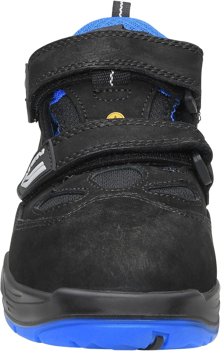 ELTEN Sicherheitsschuhe AMBITION blue Easy ESD S1, Herren, sportlich, leicht, schwarz/blau, Stahlkap