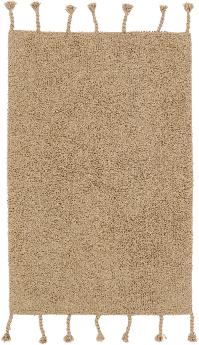 RugVista Badematte Zale, 90 x 60 cm, Rechteckig, Mittelflor, Drehbar, Moderner Badteppich, Maschinen