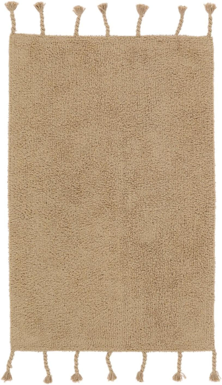 RugVista Badematte Zale, 90 x 60 cm, Rechteckig, Mittelflor, Drehbar, Moderner Badteppich, Maschinen