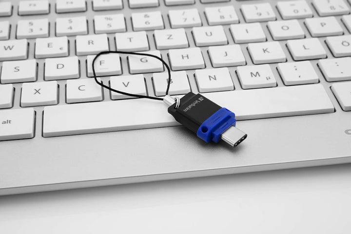 VERBATIM Store 'n' Go Dual USB-Stick I USB 3.2 Gen 1 & USB-C I 64GB I 2 in 1 Speicherstick I USB-C/U