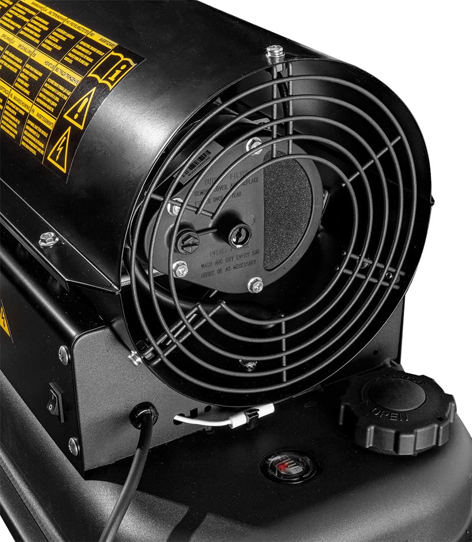 NEO TOOLS Ölheizgerät 20kW, Tank 19l, Brennstoffverbrauch 1,9l/h, Luftdurchsatz 550 m3/h, ohne Räder