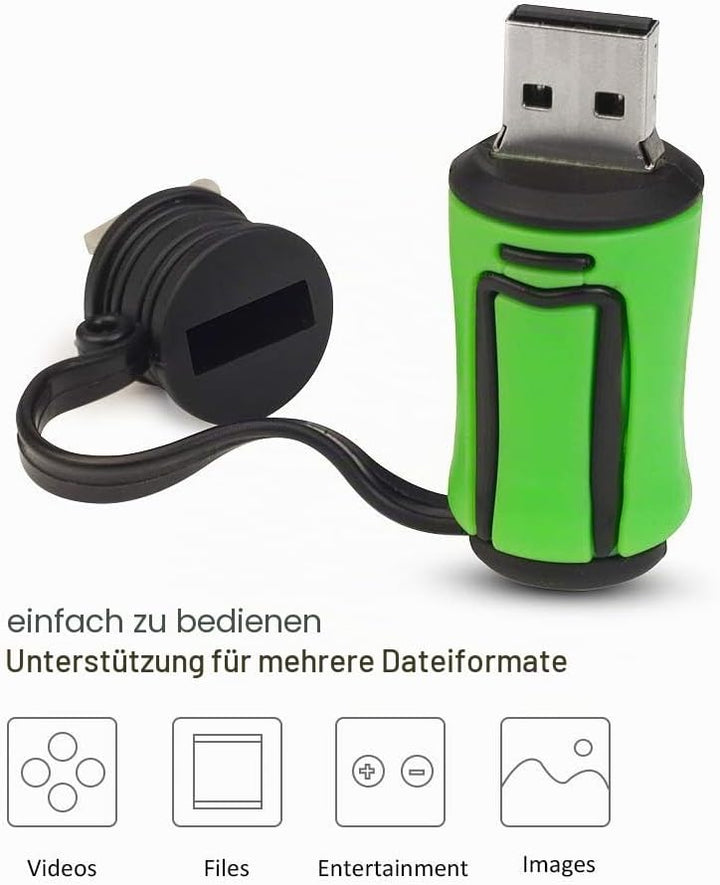 Borlter Clamp 32GB 4 Stück USB-Stick Golfschlägertasche Muster Speicherstick Interessantes USB-Flash