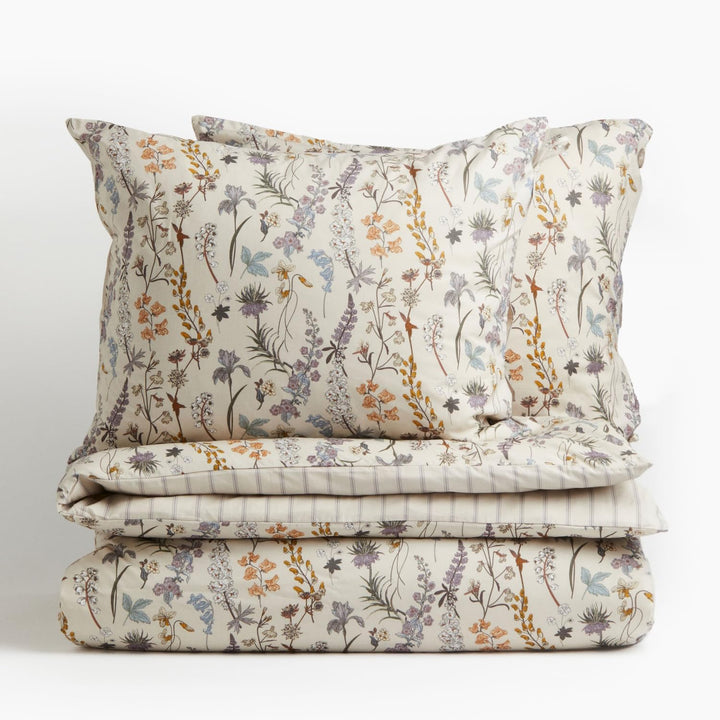 Freyamy Blumen Bettwäsche 135x200 2tlg, Aesthetic Botanisches Wende Bettwäsche-Set aus Gewaschener M