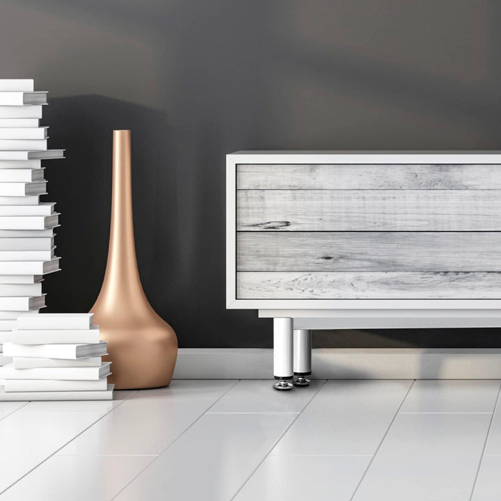 Stahlia Möbelfüsse verstellbar (4er Set) Weiss 20cm Höhe belastbar bis 50kg Sofafüsse Schrankfüsse M