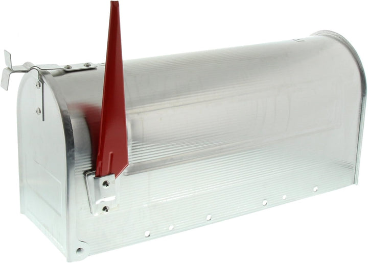 BURG-WÄCHTER U.S. Mailbox mit schwenkbarer Fahne, Aluminium, 892 ALU + Briefkasten Pfosten, praktisc