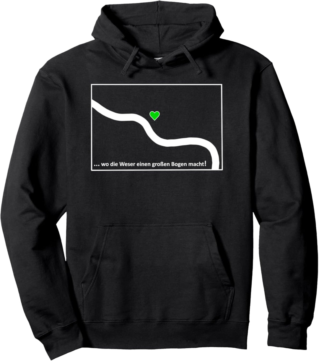 Bremen - wo die Weser einen grossen Bogen macht - Werder Pullover Hoodie