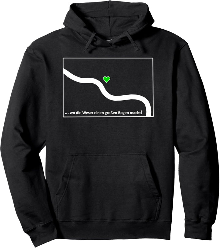 Bremen - wo die Weser einen grossen Bogen macht - Werder Pullover Hoodie
