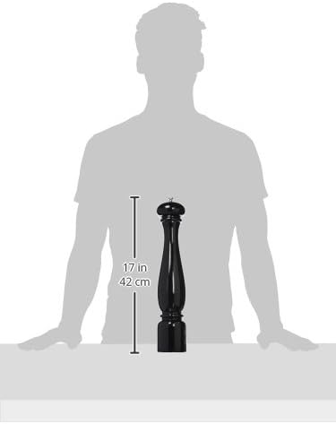 Bisetti 6252LNL Pfeffermühle, Buche, 42 cm, Schwarz