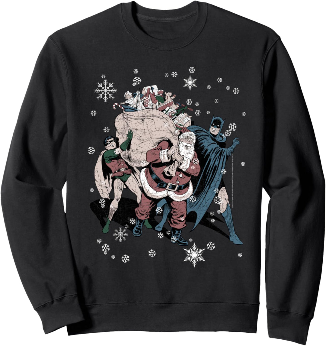 Weihnachten DC Originals Christmas Batman And Robin Santa Claus Sweatshirt