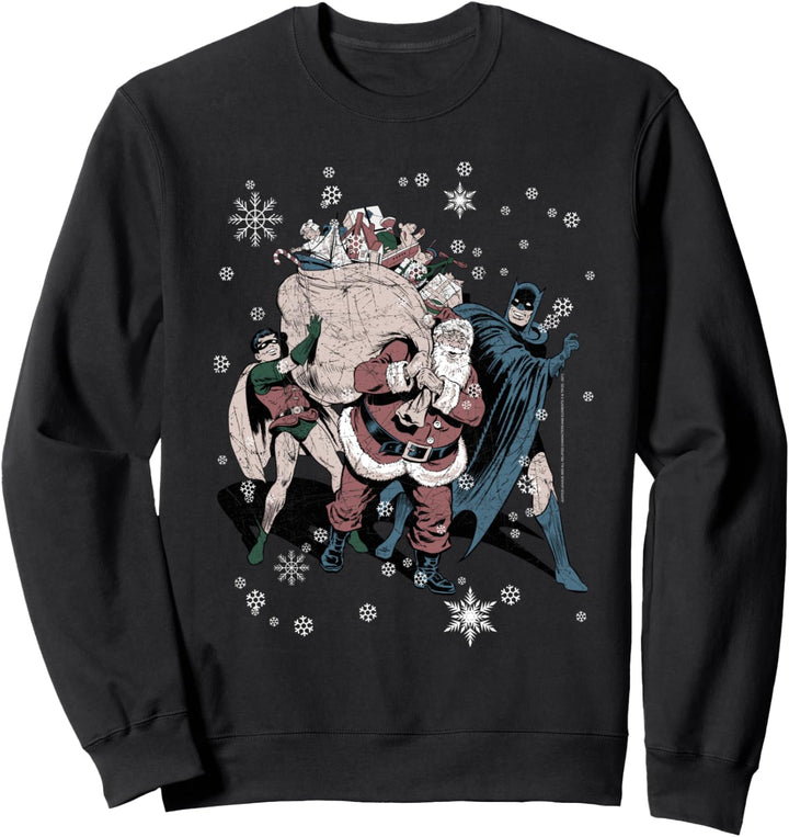 Weihnachten DC Originals Christmas Batman And Robin Santa Claus Sweatshirt