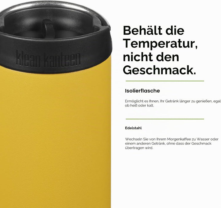 KleanKanteen Herren TKWide VI Trinkflasche, Marigold, One Size Einheitsgrösse Marigold, Einheitsgrös